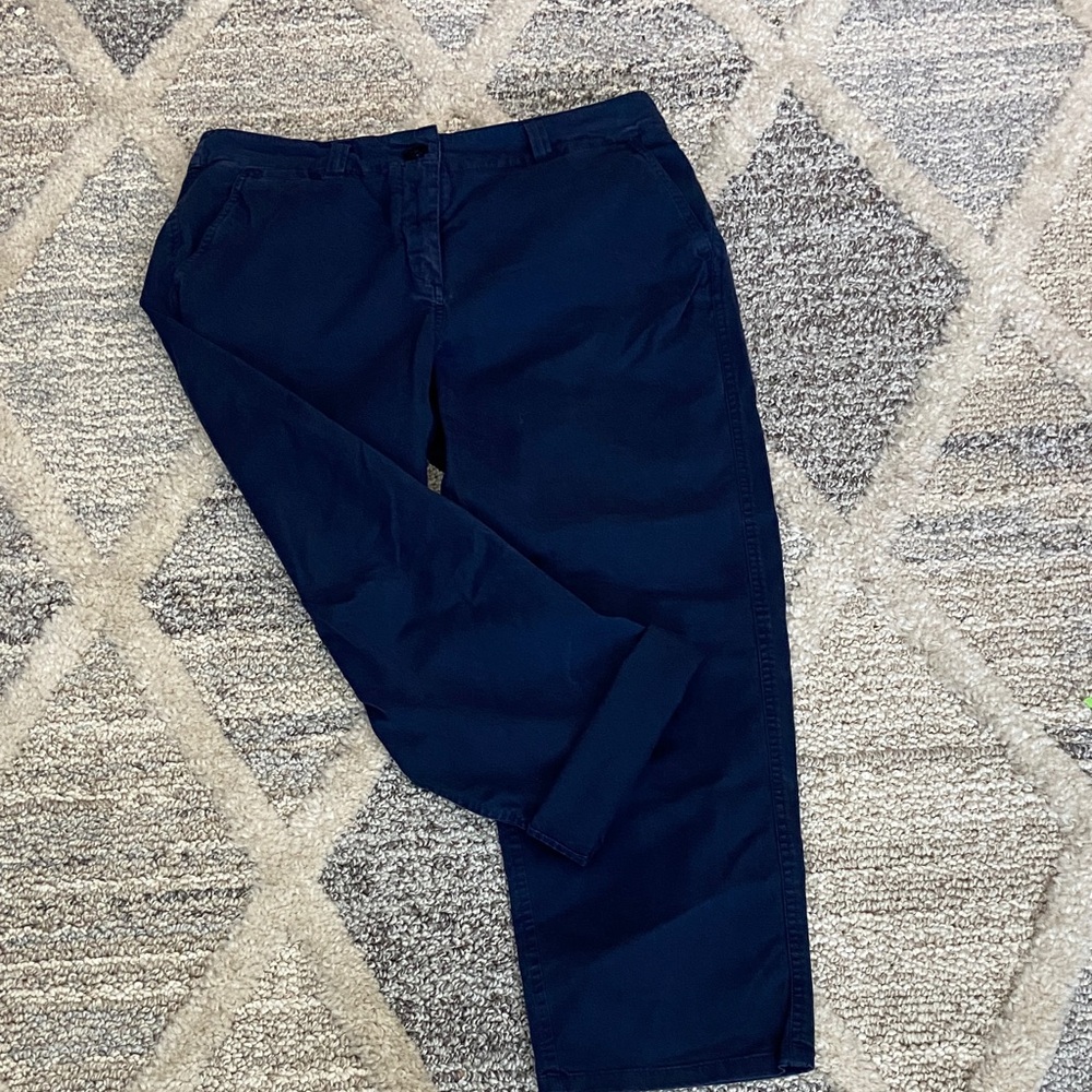 Crown & Ivy Womens dark blue chinos